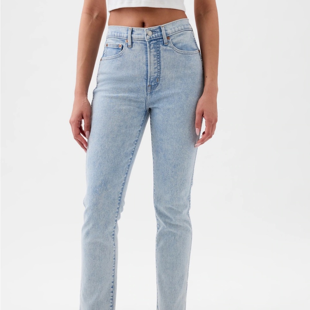 Gap Vintage Slim High Rise- Light Indigo